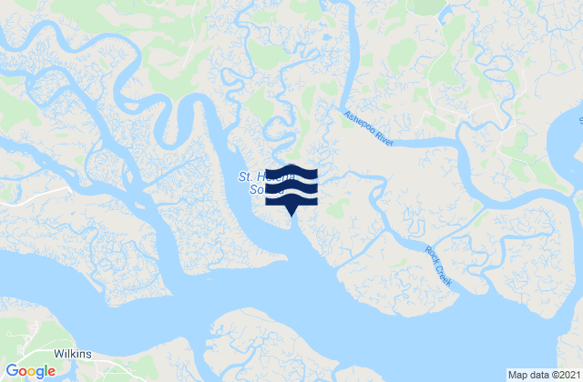 Hutchinson Island, United States tide chart map