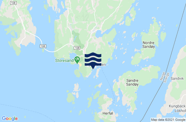 Hvaler, Norway tide times map