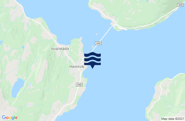 Ibestad, Norway tide times map