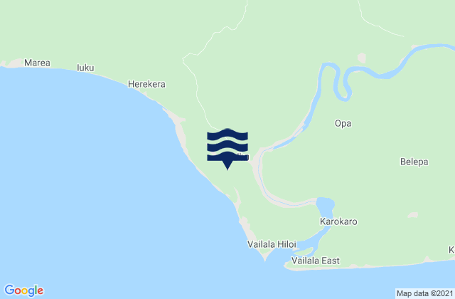 Ihu, Papua New Guinea tide times map