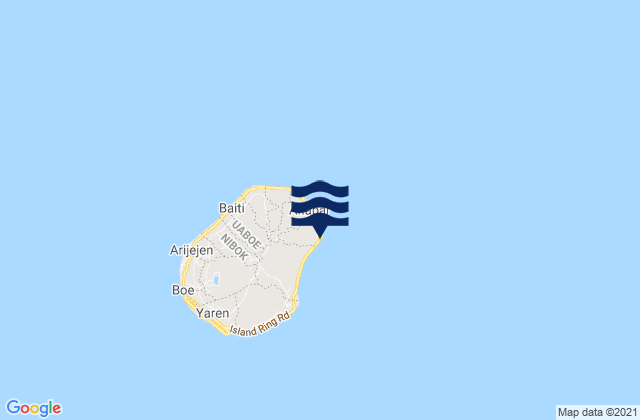 Ijuw District, Nauru tide times map