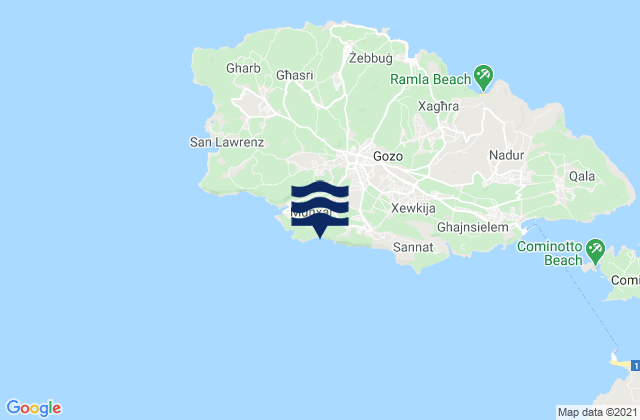 Il-Munxar, Malta tide times map