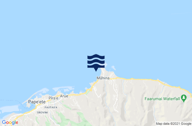 Iles du Vent, French Polynesia tide times map