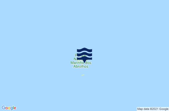 Ilhas dos Abrolhos, Brazil tide times map