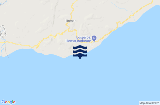 Iliomar, Timor Leste tide times map
