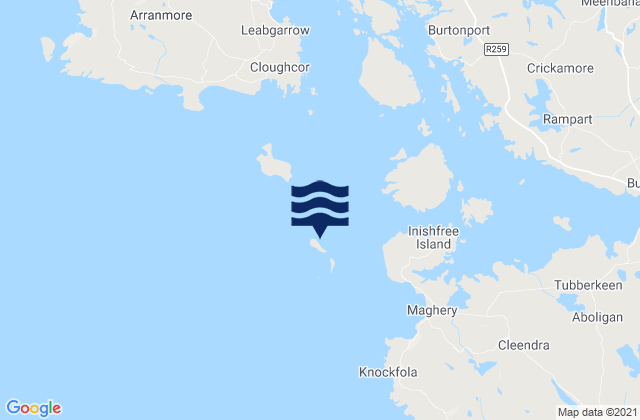 Illancrone, Ireland tide times map