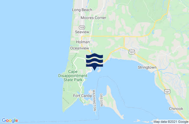 Ilwaco Baker Bay Wash., United States tide chart map
