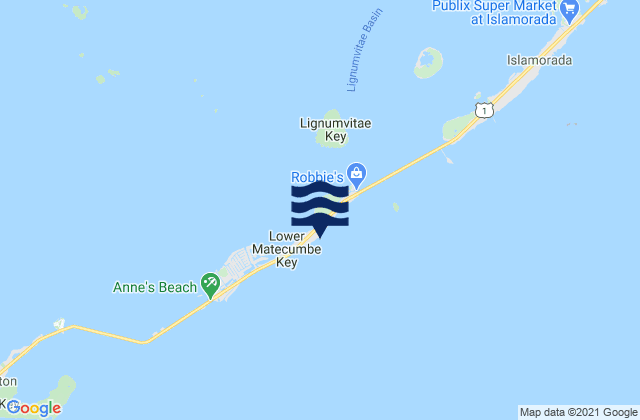 Indian Key Anchorage (Lower Matecumbe Key), United States tide chart map