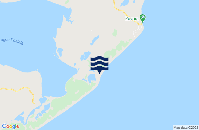 Inharrime District, Mozambique tide times map