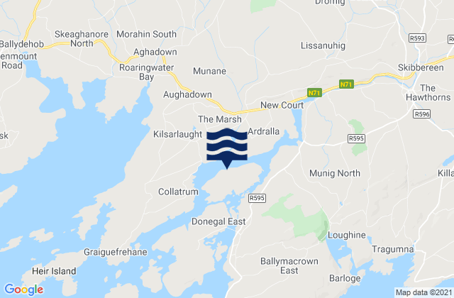 Inishbeg, Ireland tide times map