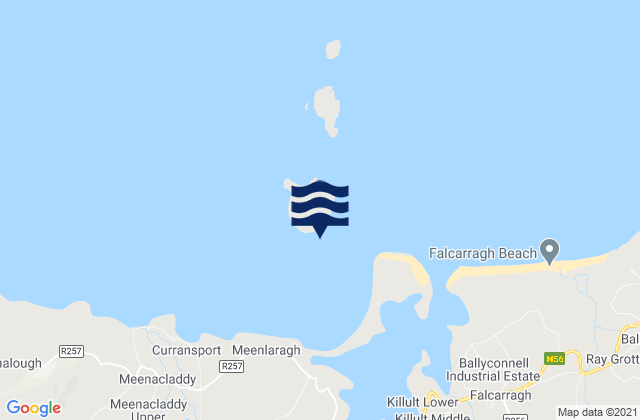 Inishbofin Bay, Ireland tide times map