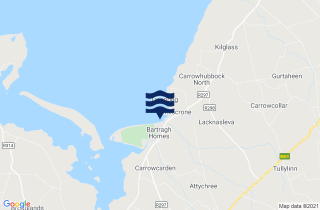 Inishcrone, Ireland tide times map