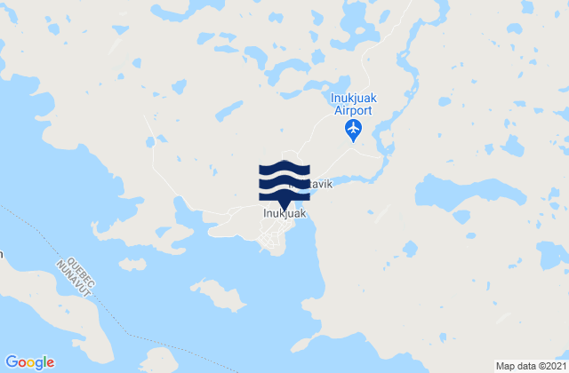 Inoucdjouac, Canada tide times map
