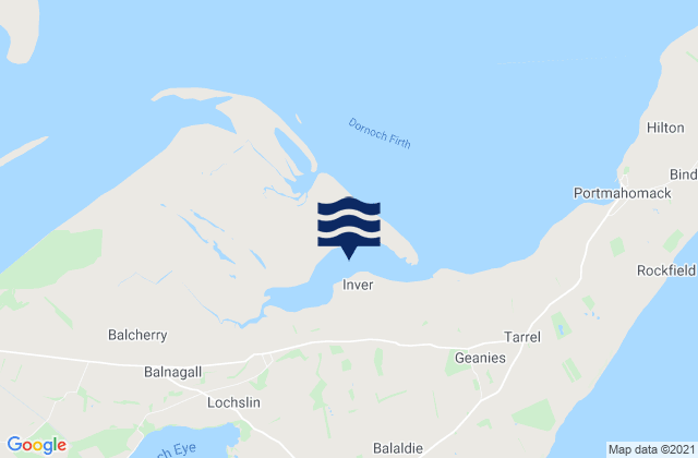 Inver Bay, United Kingdom tide times map
