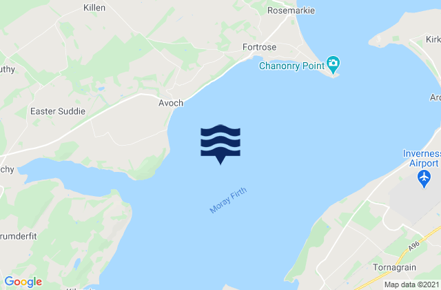 Inverness Firth, United Kingdom tide times map