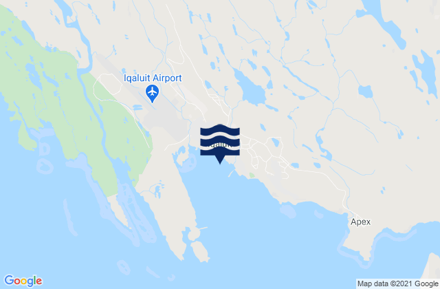 Iqaluit, Canada tide times map