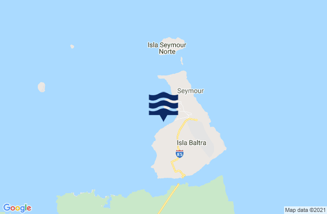 Isla Baltra, Ecuador tide times map