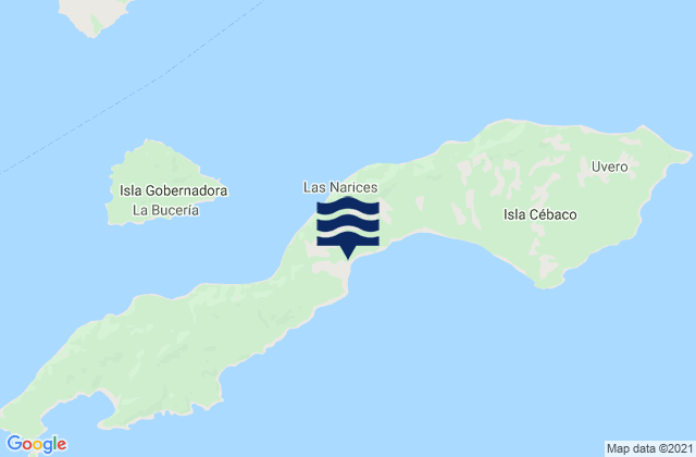 Isla Cebaco, Panama tide times map