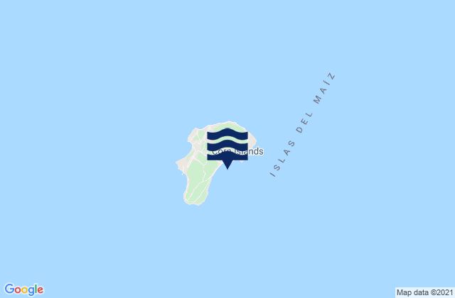 Isla del Maiz Grande, Nicaragua tide times map