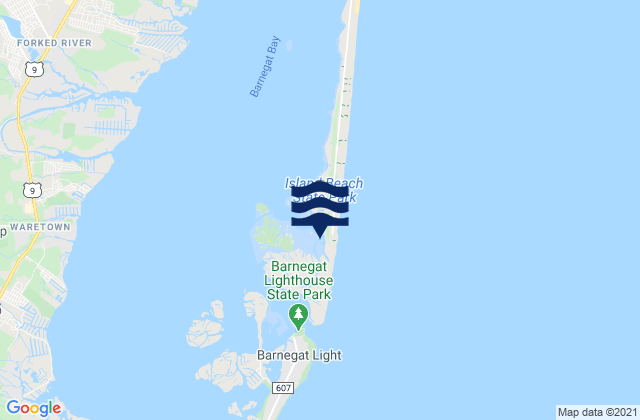 Island Beach (Sedge Islands), United States tide chart map