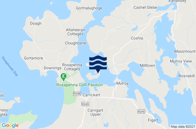 Island Roy, Ireland tide times map