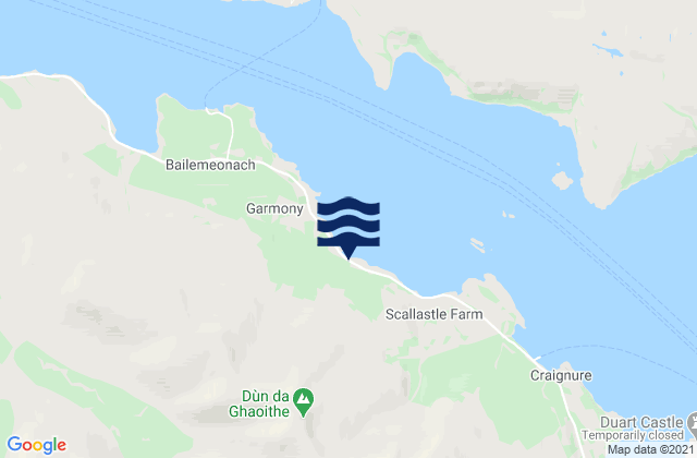 Isle Of Mull, United Kingdom tide times map