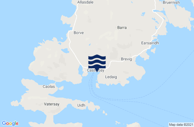 Isle of Barra, United Kingdom tide times map
