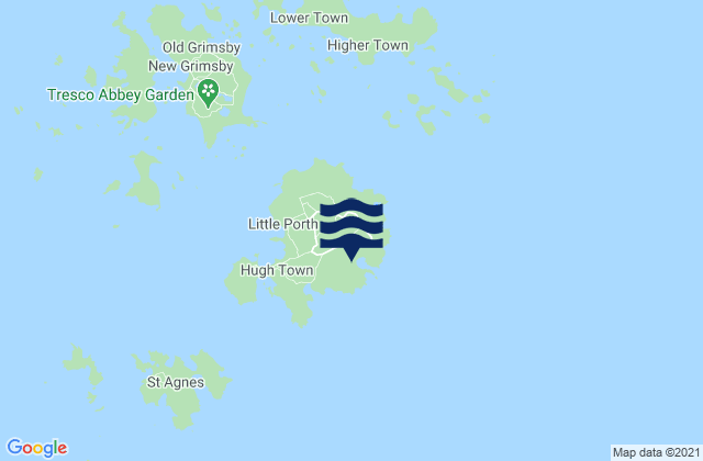 Isles of Scilly, United Kingdom tide times map