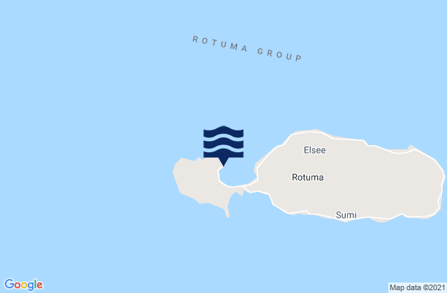 Itu'muta, Fiji tide times map