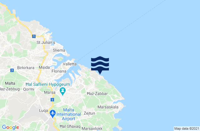 Ix-Xghajra, Malta tide times map