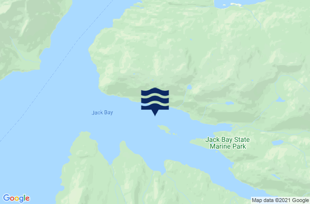 Jack Bay, United States tide chart map