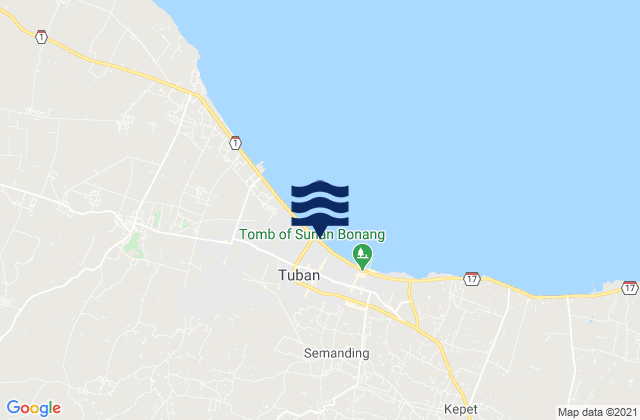 Jadikrajan, Indonesia tide times map