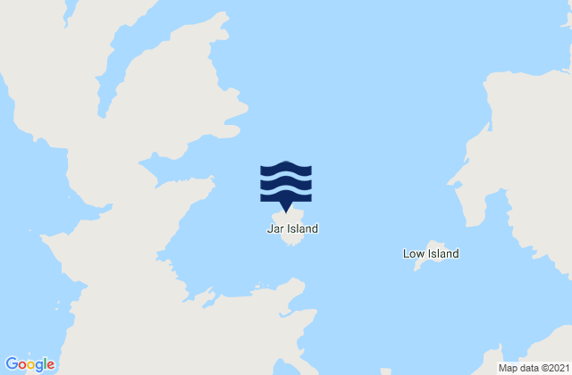 Jar Island, Australia tide times map