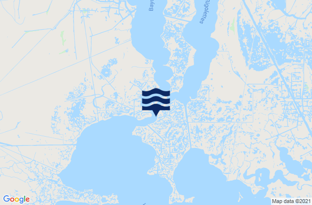 Jefferson Parish, United States tide chart map