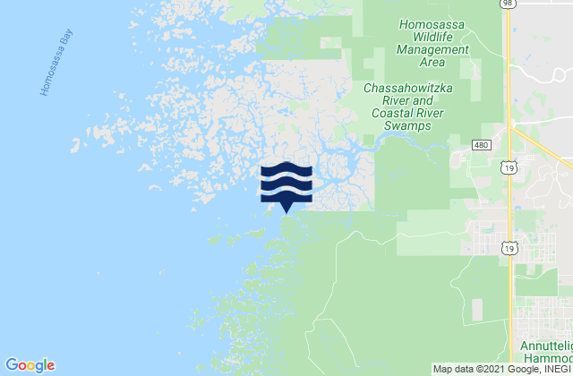 Johns Island (Chassahowitzka Bay), United States tide chart map