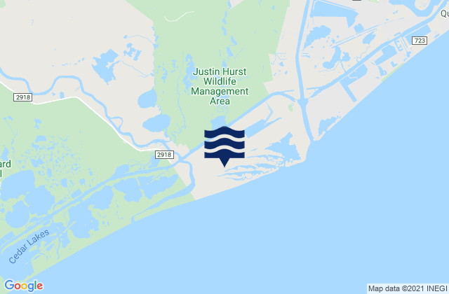 Jones Creek, United States tide chart map