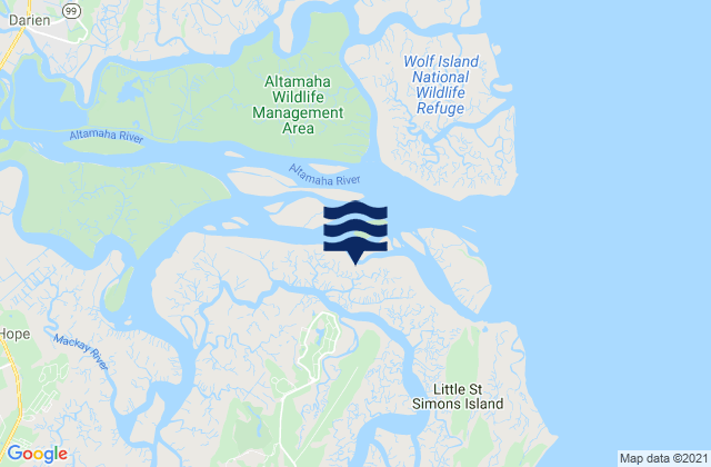 Jones Creek Entrance (Hampton River), United States tide chart map