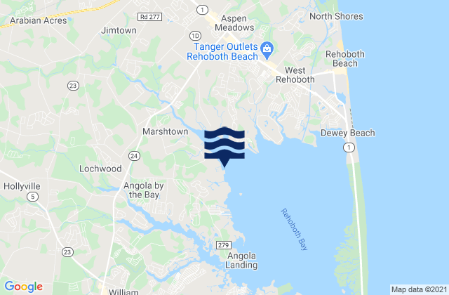 Joy Beach, United States tide chart map