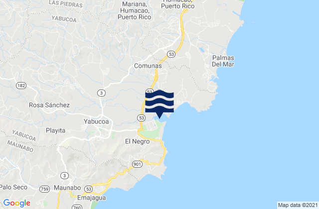 Juan Martin Barrio, Puerto Rico tide times map