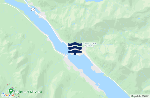 Juneau, United States tide chart map