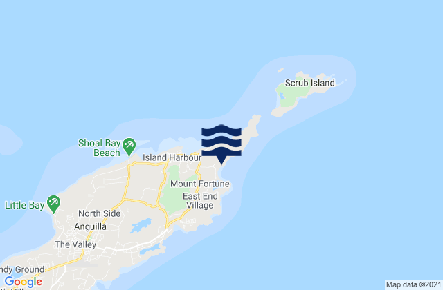 Junk's Hole, U.S. Virgin Islands tide times map