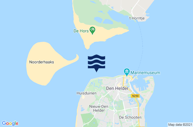 Kaap Hoofd, Netherlands tide times map