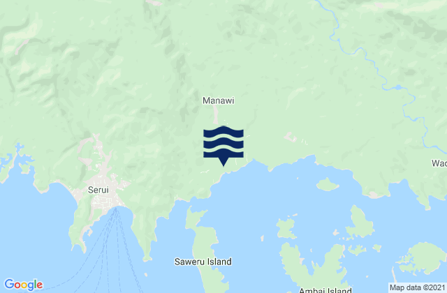 Kabupaten Kepulauan Yapen, Indonesia tide times map