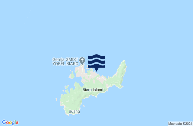 Kabupaten Siau Tagulandang Biaro, Indonesia tide times map