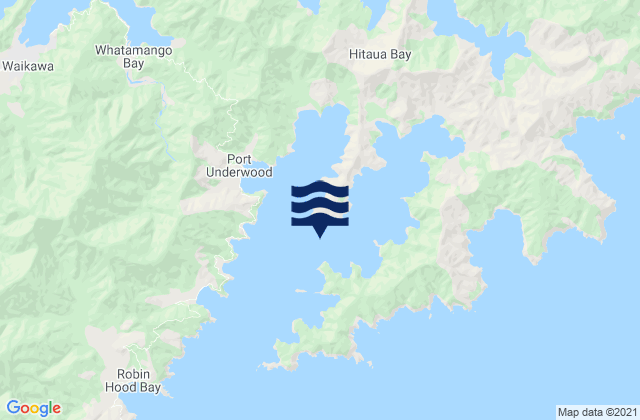 Kaikoura Bay, New Zealand tide times map