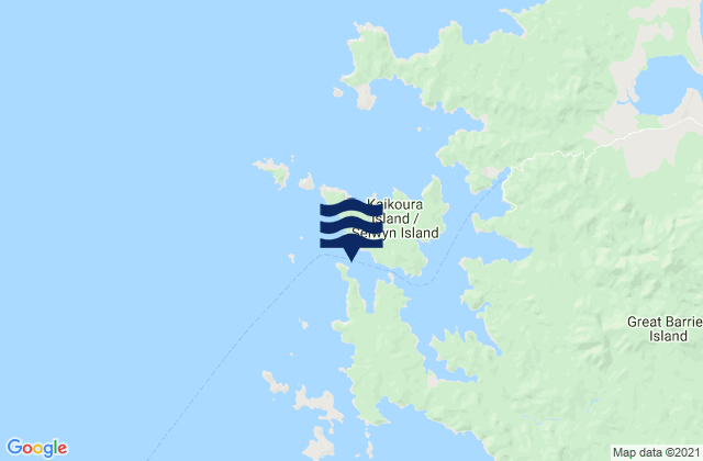 Kaikoura Island, New Zealand tide times map
