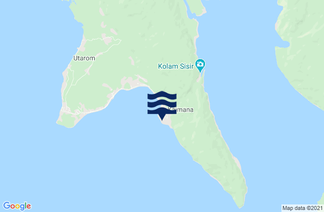 Kaimana, Indonesia tide times map