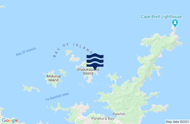 Kaimarama Bay, New Zealand tide times map