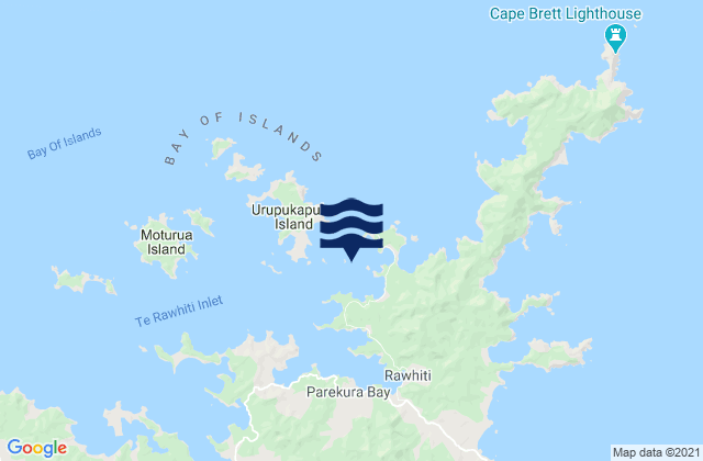 Kaingahoa Bay, New Zealand tide times map