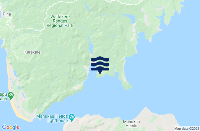 Kaitarakihi Bay, New Zealand tide times map